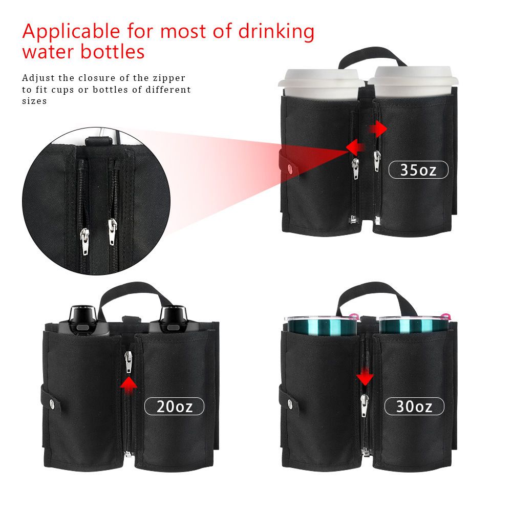 Luggage Cup Holder Travel Drink Bag for Suitcase Portable Foldable Luggage view 5