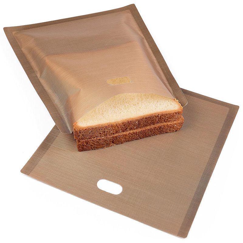 Toaster Bags, 10pcs Reusable Non-Stick Sandwich Toaster Bags Washable Heat — image 1