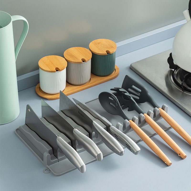 Knife Holder, In Drawer Knife Block Holder Expandable Knife Organizer, Spoon view 2