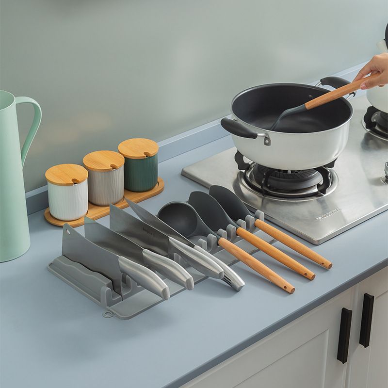 Knife Holder, In Drawer Knife Block Holder Expandable Knife Organizer, Spoon view 3