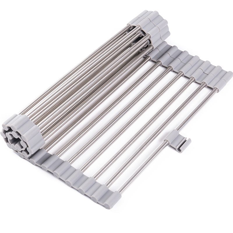 Roll Up Dish Drying Rack Over Sink Drying Rack Sink Cover Kitchen Sink — image 1