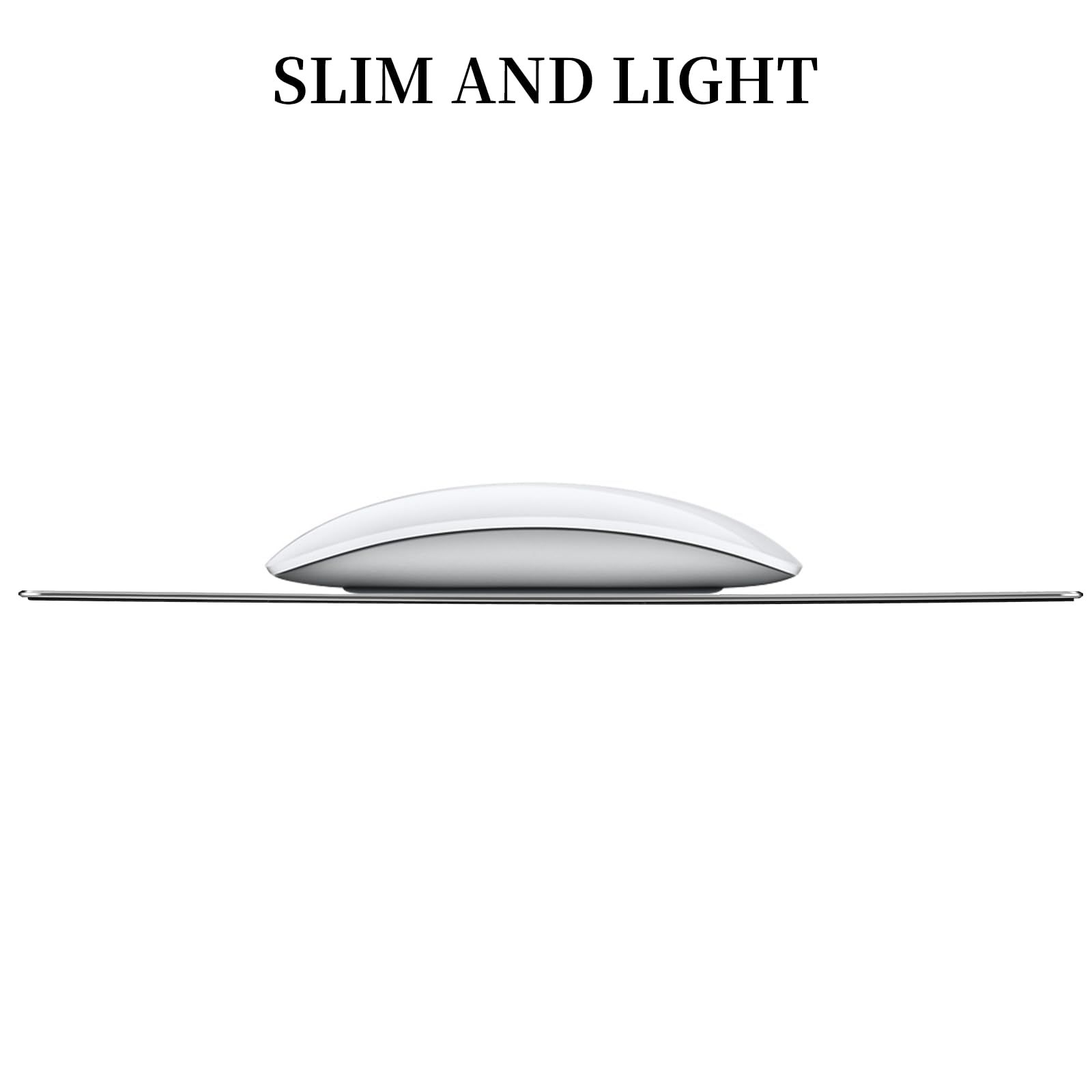 Aluminum Mouse Pad with Non-Slip Rubber Base and Micro Sand Blasting Alloy view 5