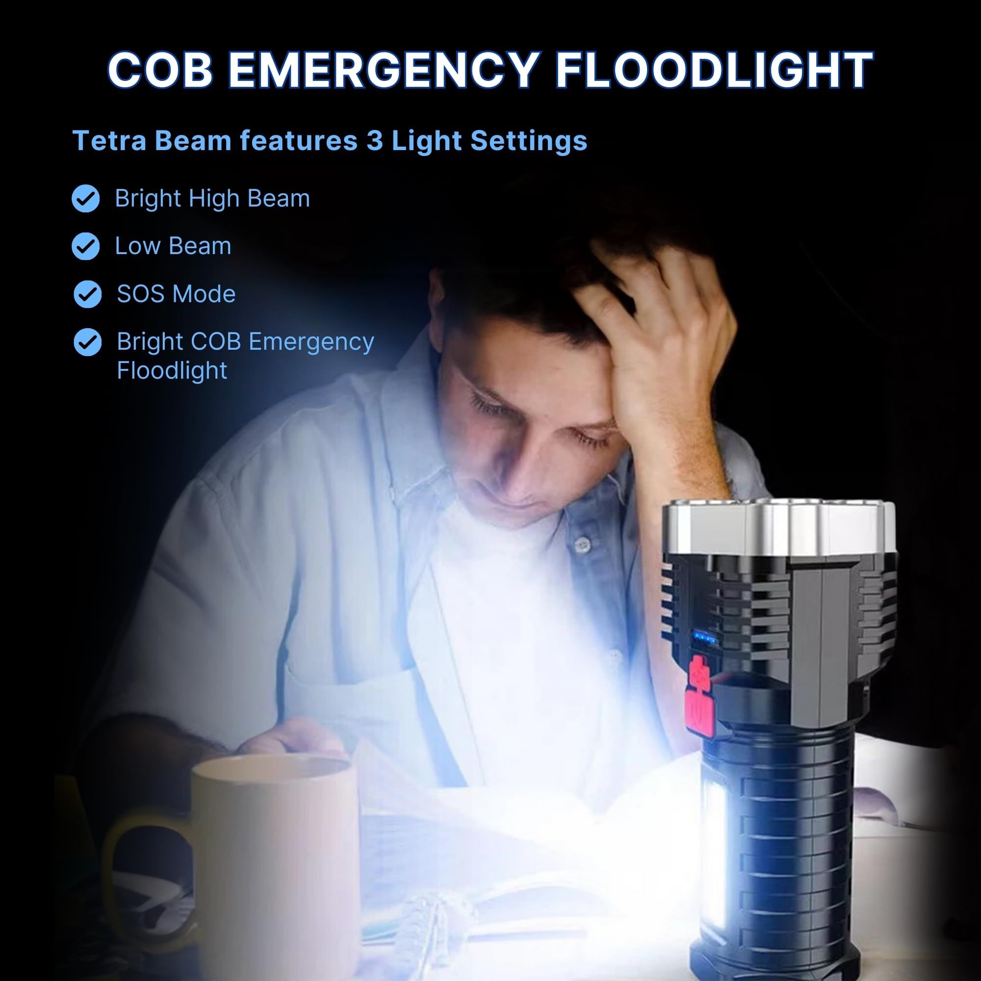 Rechargeable Tactical Flashlight – USB Rechargeable Flashlights view 3