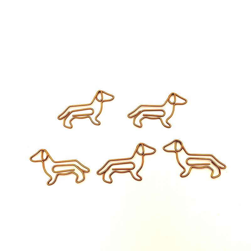 20 PCS Dachshund Shaped Paper Clips