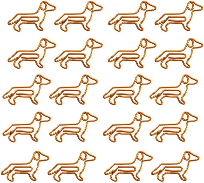 20 PCS Dachshund Shaped Paper Clips view 2