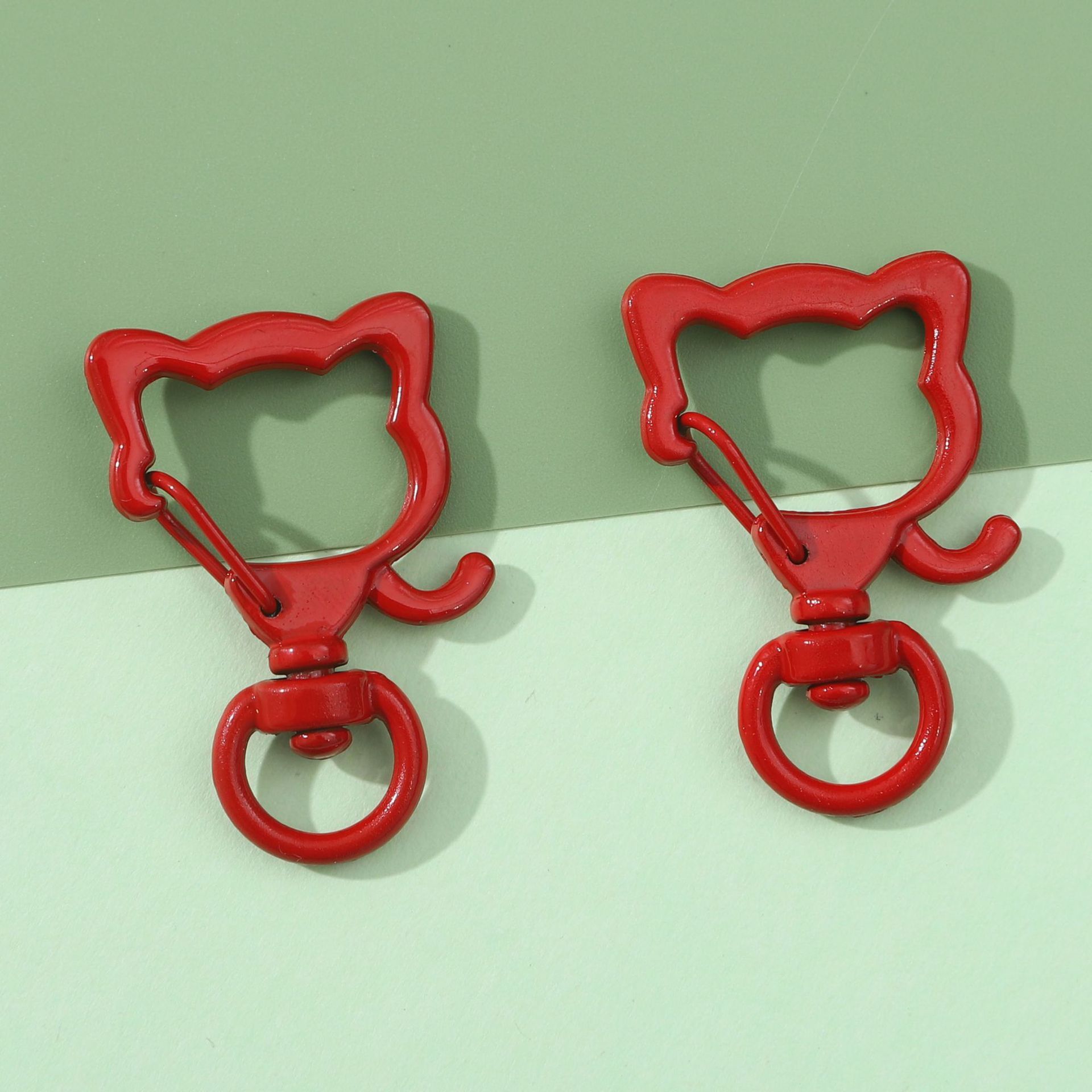 6pcs 3 Colors Lobster Claw Clasps Colorful Zinc Alloy Spring Snap Hook Swivel view 3