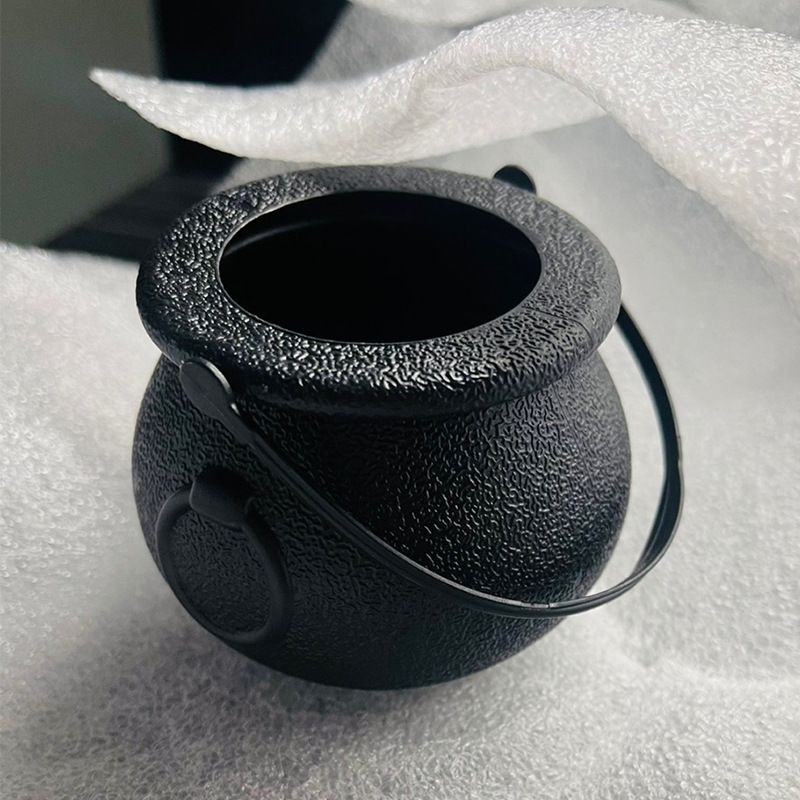 2 pcs Halloween Cauldron - Blow Mold Plastic Party Accessory - Candy Holder view 3