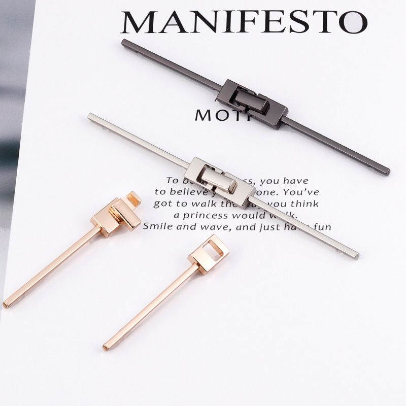 3 Pcs Metal One Line Dress Clips Cape or Cloak Clasp Fasteners for Han Suit view 4