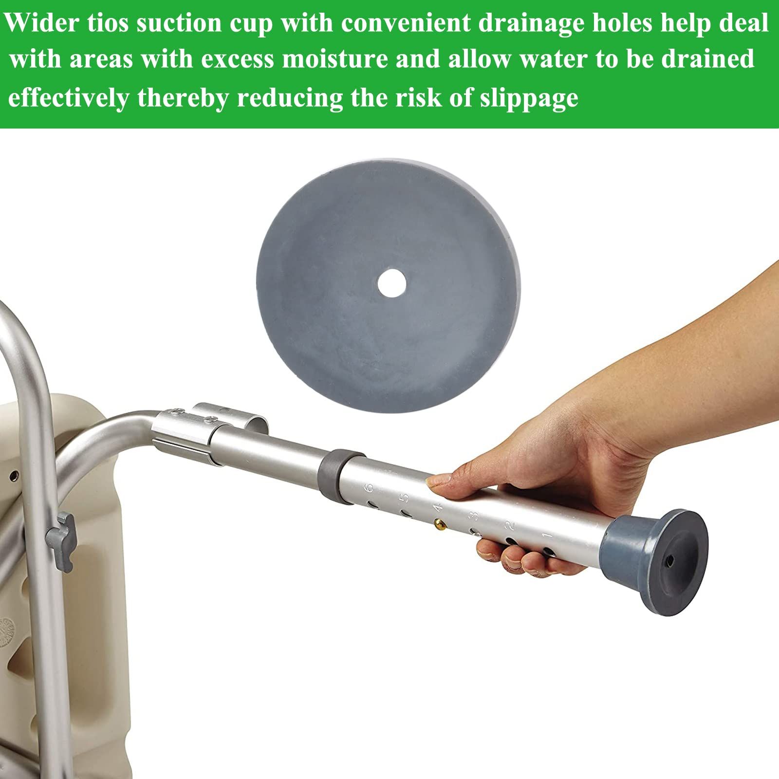 4 Pack Replacement Feet for Shower Chair Bath Seat view 5
