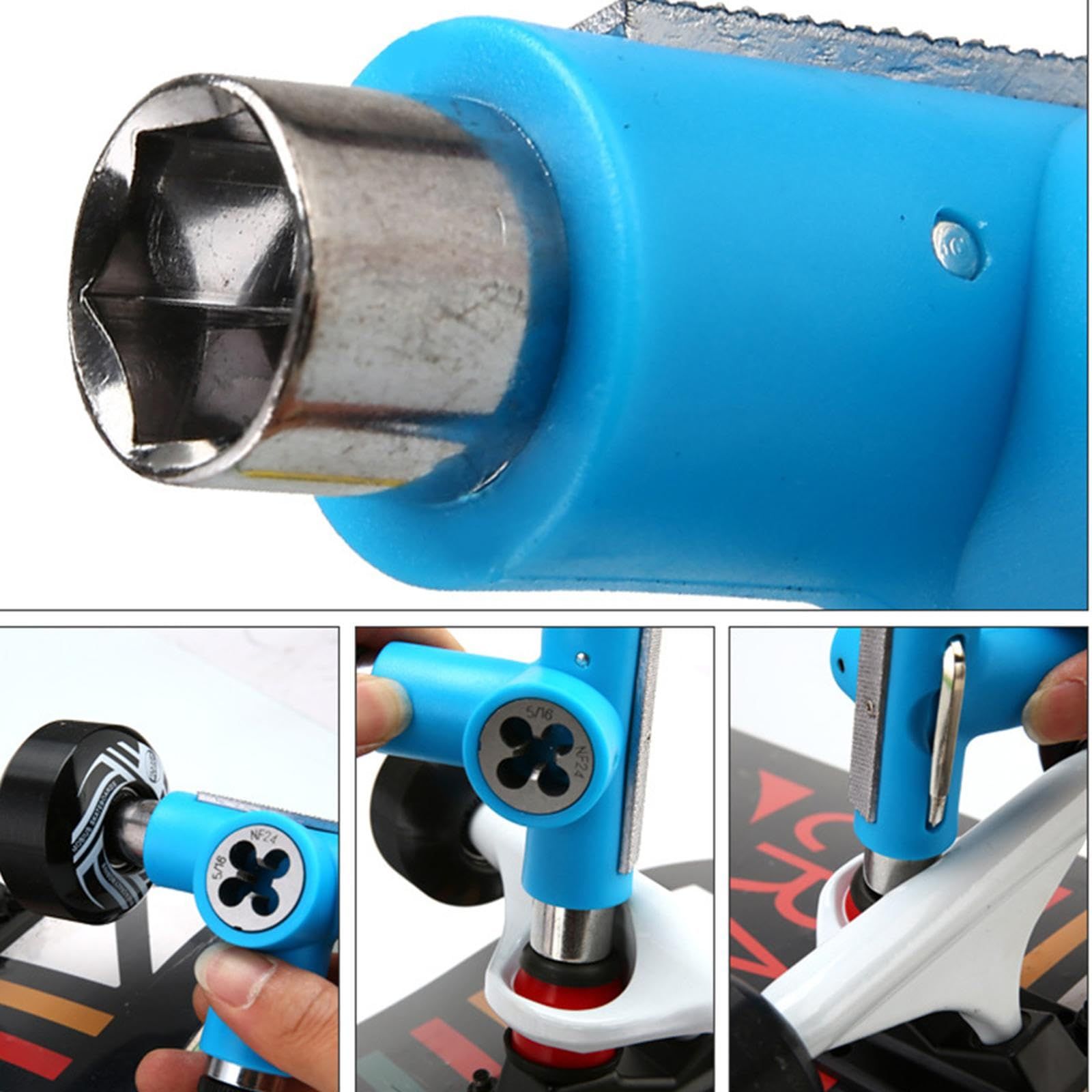 Skate Tool All-in-One, Multi-Function Portable Skateboard T Tools Accessory view 3