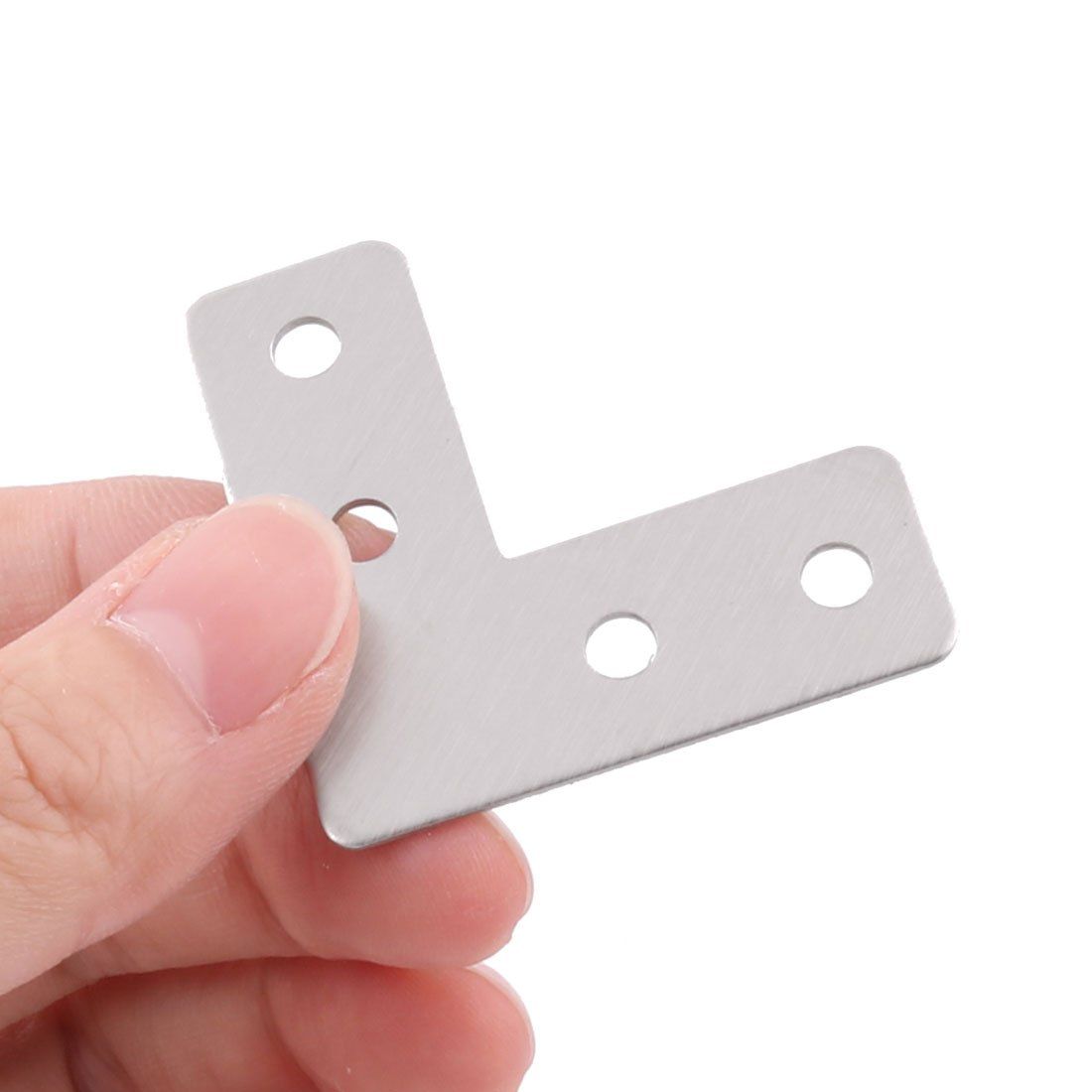 Flat Plate L Shape, 40mmx40mm, Stainless Steel 304 Angle Corner Brace Repair view 5