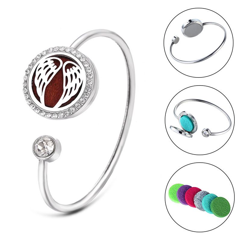 2 pcs Adjustable Tree of Life Essential Oil Diffuser Bracelet view 2
