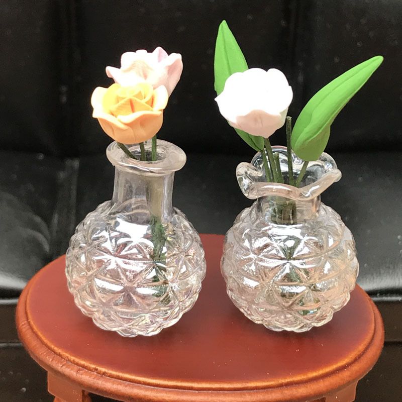 4 Pcs Doll House Vase Mini Vase Ornaments Mini House Toys Miniature Collection view 3