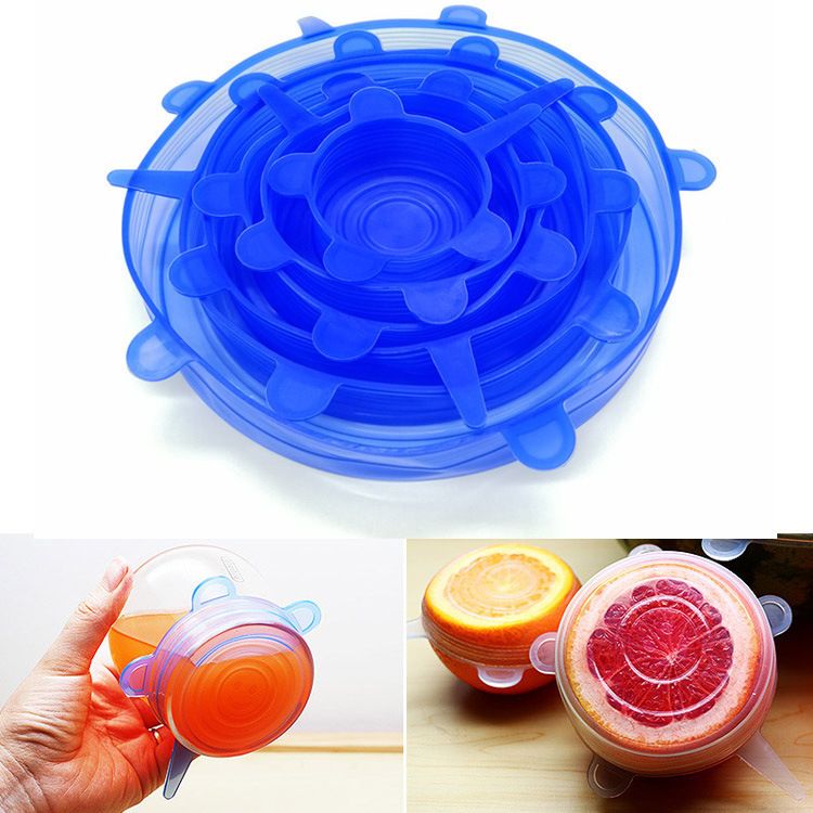 Silicone Stretch Lids, Durable & Eco-Friendly Elastic Lids Reusable Heat view 3