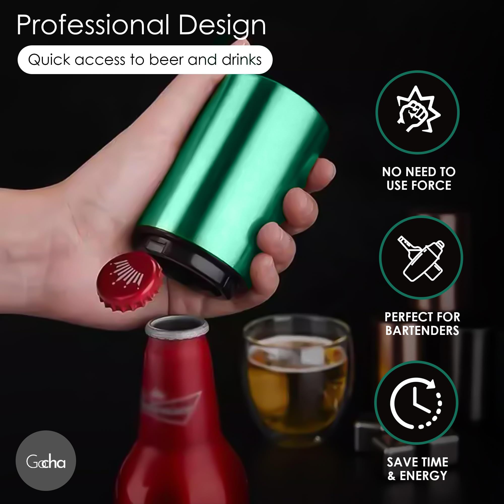 |Magnetic Bottle Opener|Bottle Cap Opener|Automatic Magnetic Beer view 4