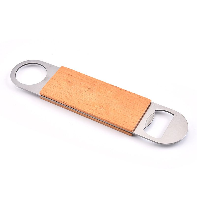 Bottle Opener,2pcs - Stainless Steel Beer Bottle Opener with Wooden Handle view 4