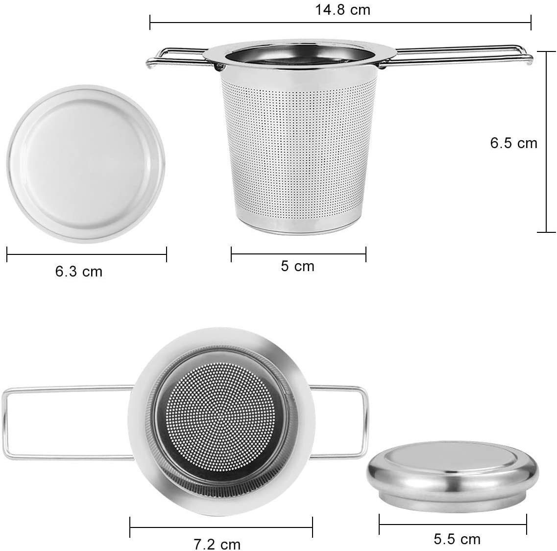 Stainless Steel Tea Steeper Fine Mesh Filters view 2