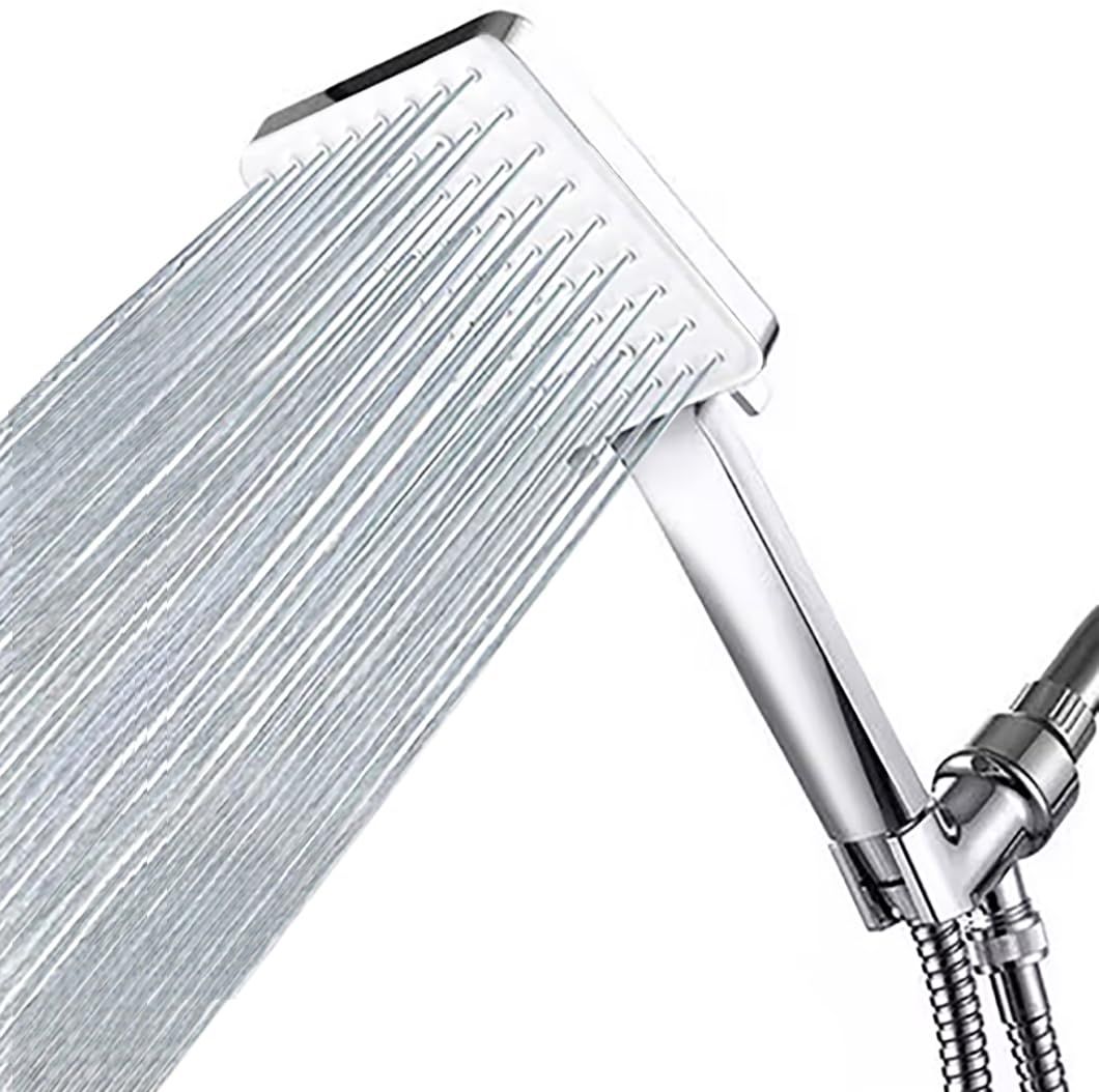 Shower Head, Handheld Shower Heads with Hose and Adjustable Bracket, 6 Spray