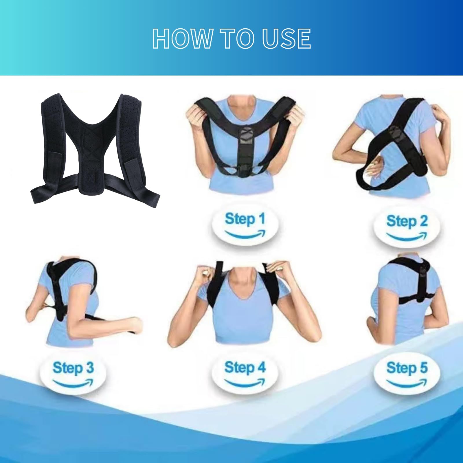 Posture Corrector for Women and Men view 5