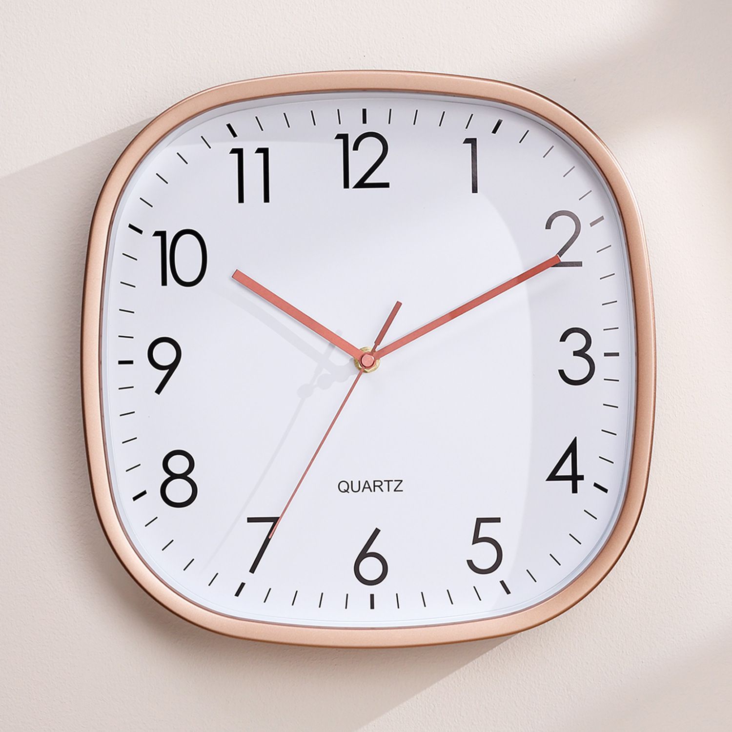 Square Retro Wall Clock in Acrylic view 2