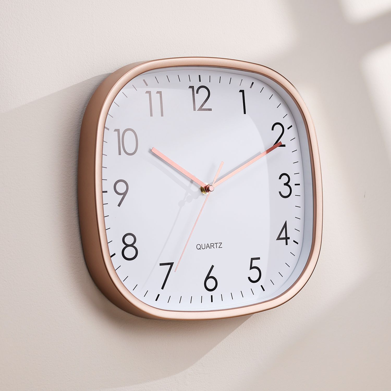 Square Retro Wall Clock in Acrylic view 3