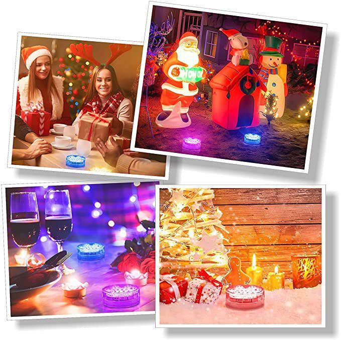 Submersible LED Lights Remote Control Battery Powered view 4