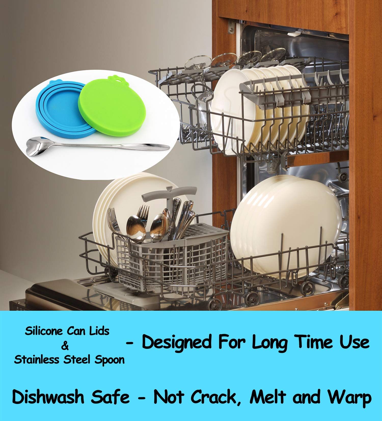 Pet Food Can Cover Silicone Can Lids for Dog and Cat Food(Universal Size view 2