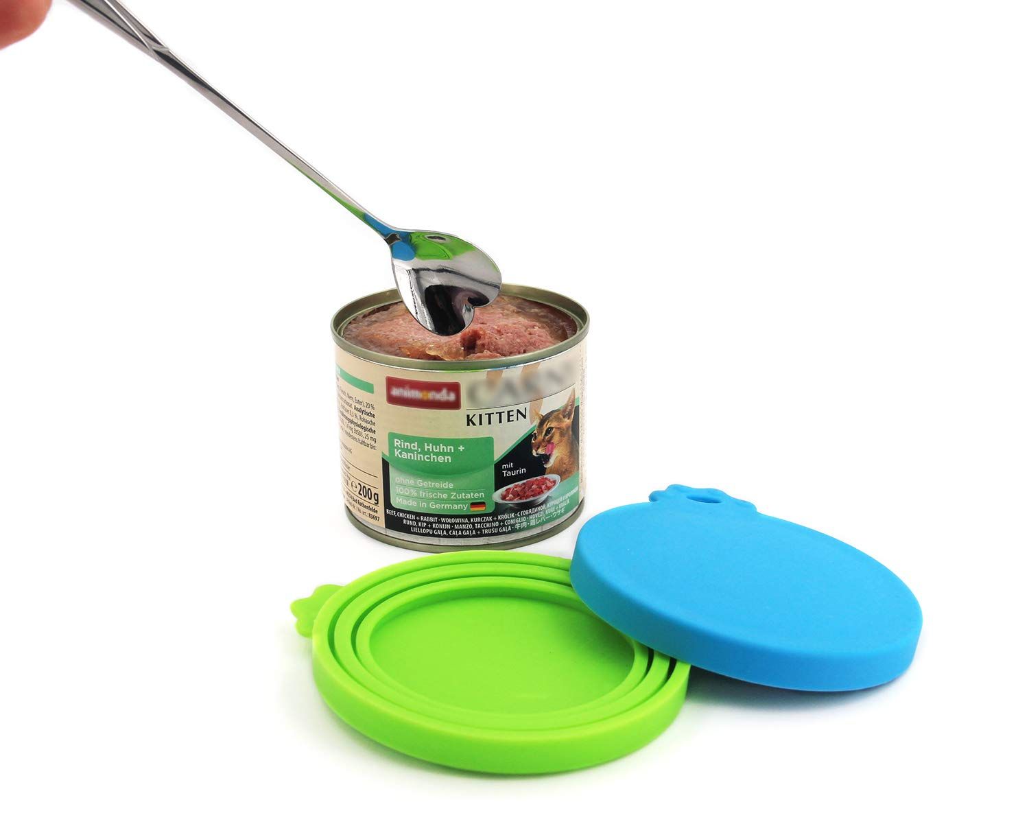 Pet Food Can Cover Silicone Can Lids for Dog and Cat Food(Universal Size view 3