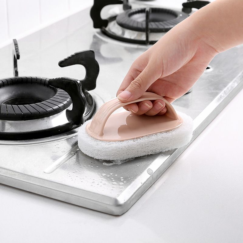 Kitchen Sponge Cleaning Sponge with Plastic Handle view 5