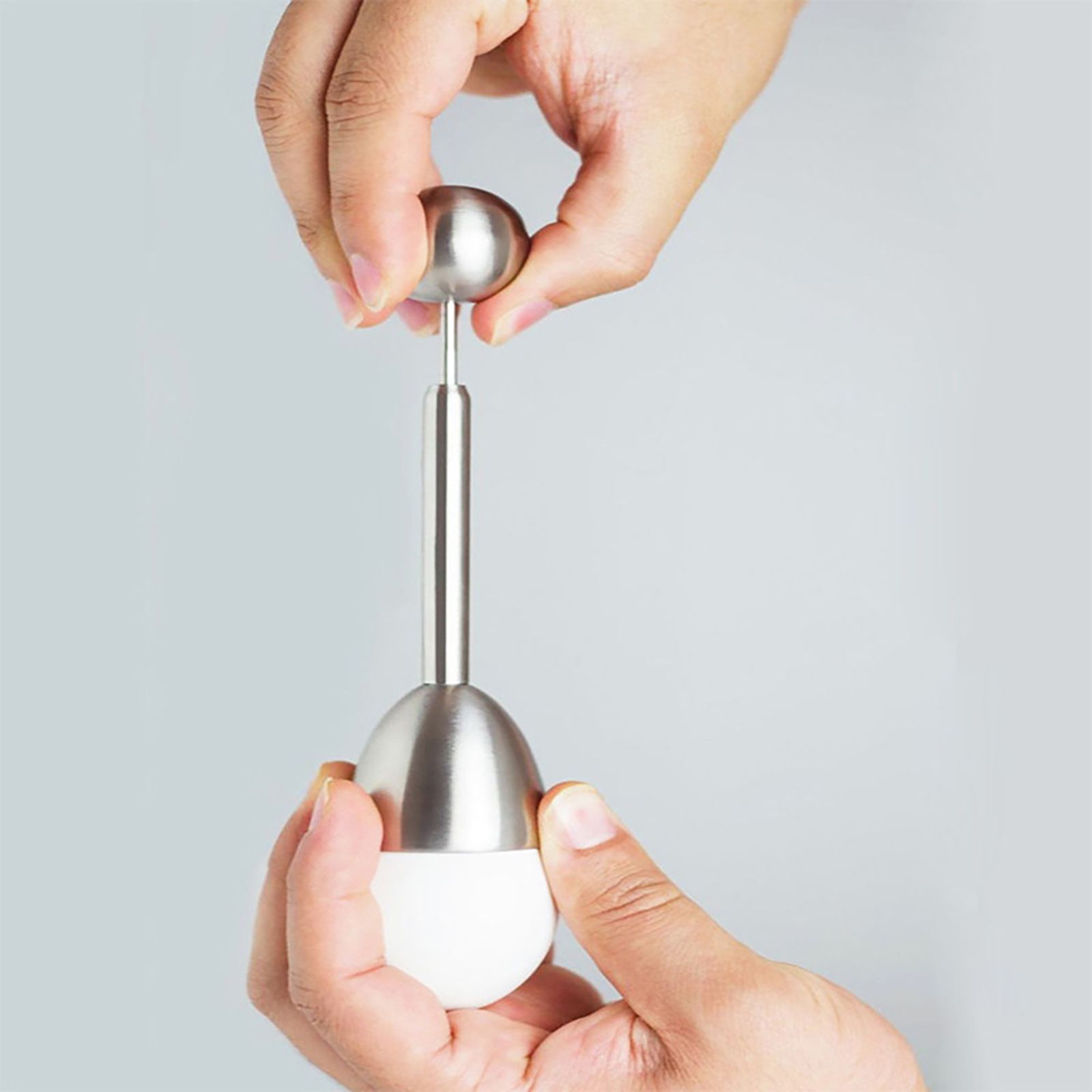 Stainless Steel Egg Cracker Topper Cutter Egg Cracker Opener Shell Separator view 3