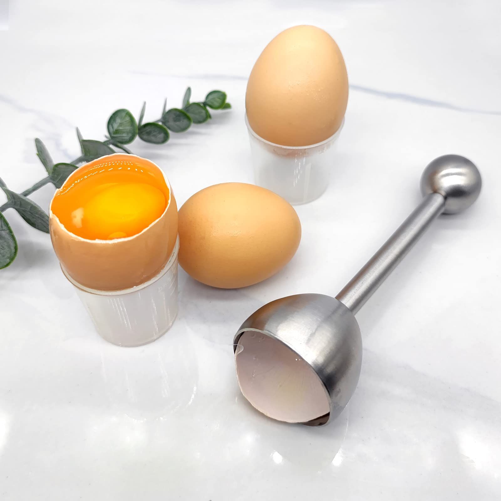 Stainless Steel Egg Cracker Topper Cutter Egg Cracker Opener Shell Separator view 5