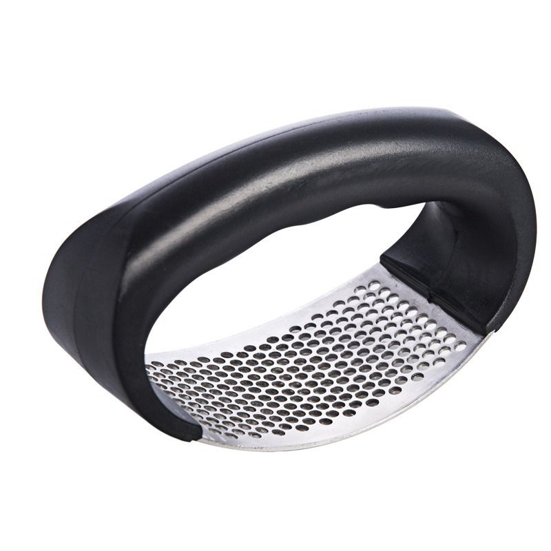 Garlic Grater Hand Press Tool Stainless Steel Non-Slip Handle Grip Grater — image 1