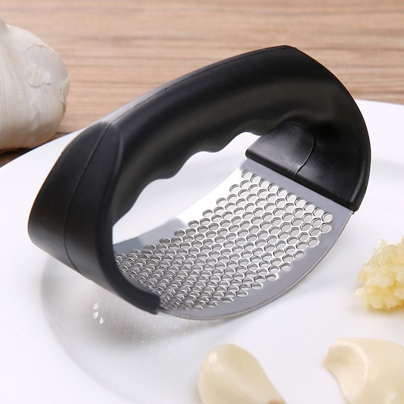 Garlic Grater Hand Press Tool Stainless Steel Non-Slip Handle Grip Grater view 3