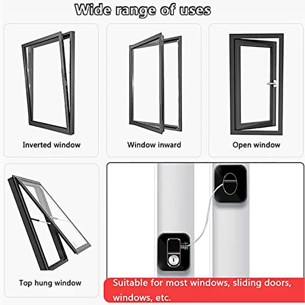 window locks,window restrictor,Lockable Window Restrictor With Keys And view 3