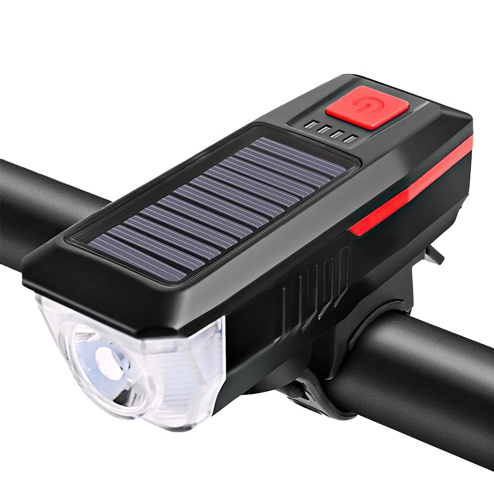 Bicycle headlamp,Charging Bike Light Bicycle Bell Horn Lamp Bike Flashlight