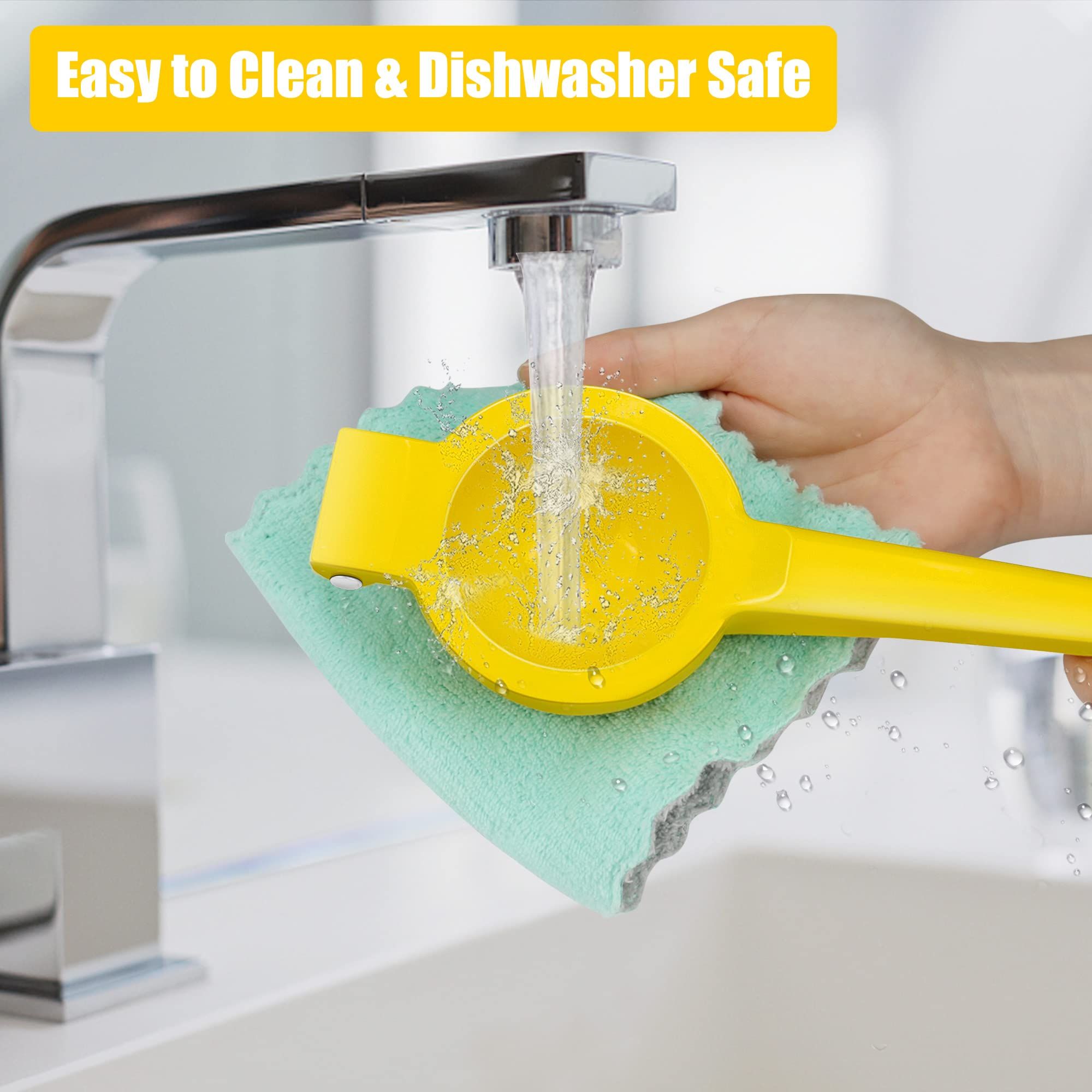 Yellow Lemon Squeezer - Metal Manual Hand Juicer Tool view 4