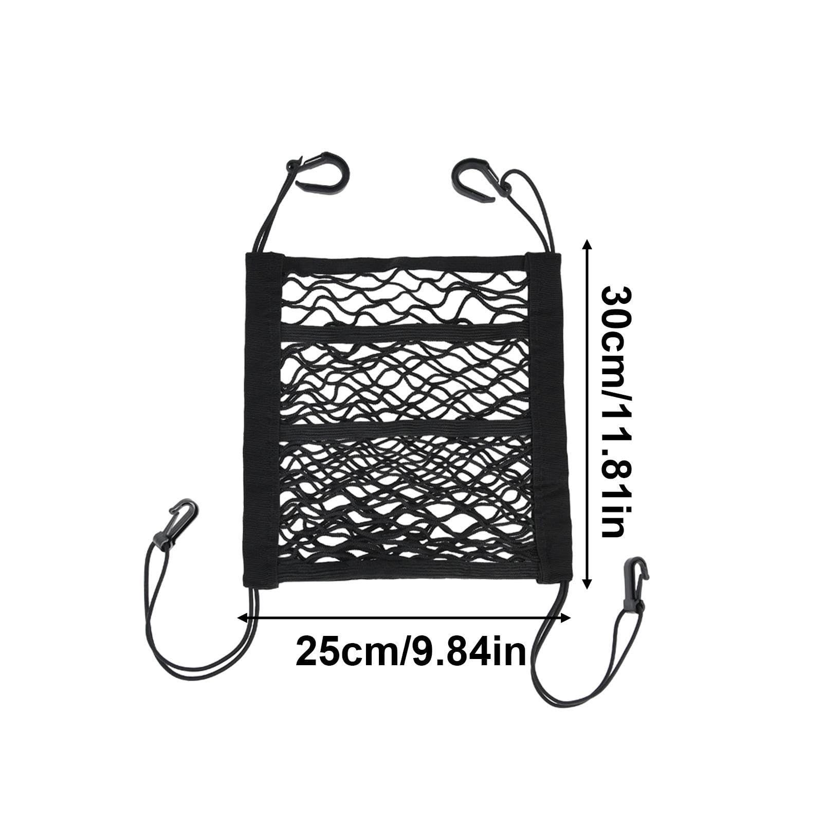 3-Layer Car Mesh Organizer Storage Between Front Seats Kid Dog Pet Net Barrier view 2