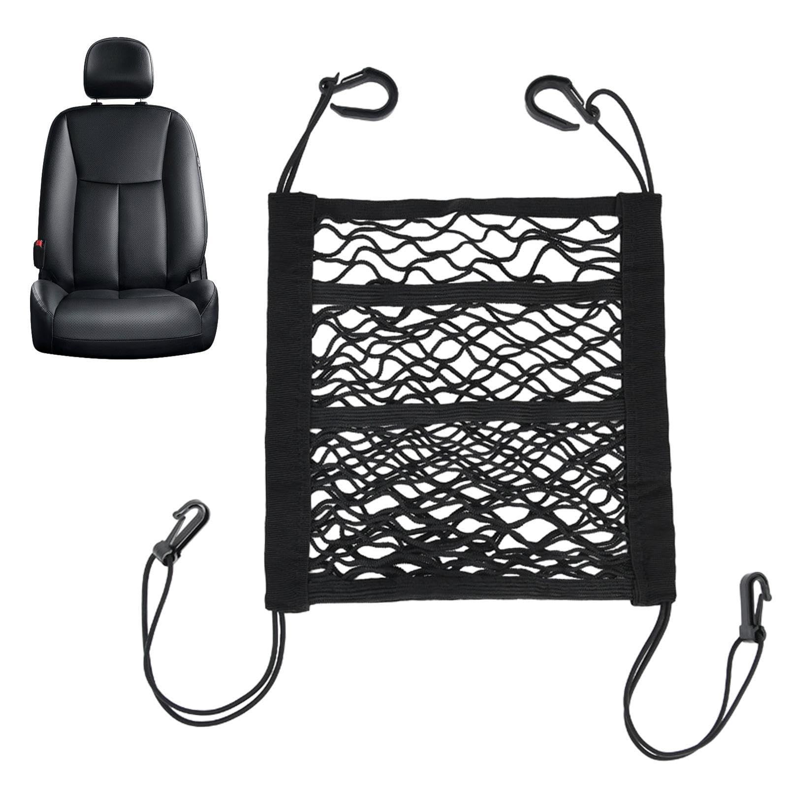 3-Layer Car Mesh Organizer Storage Between Front Seats Kid Dog Pet Net Barrier view 4