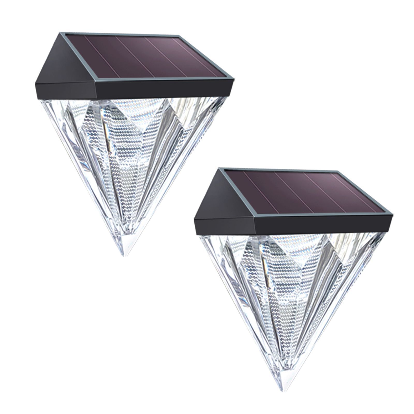 Solar Fence Lights Diamond view 3