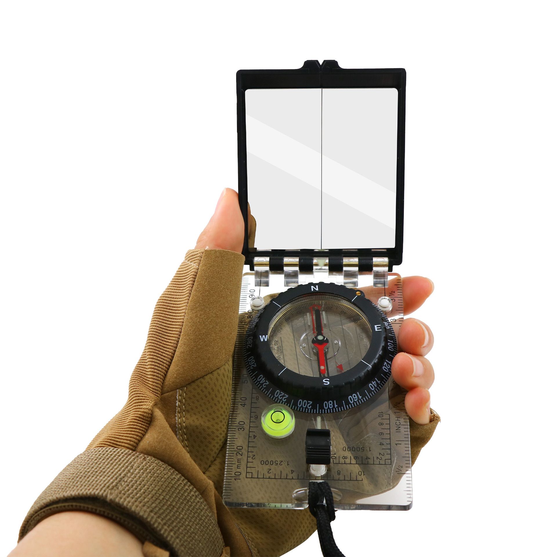 Lightweight Orienteering Baseplate Compass for Hiking view 2