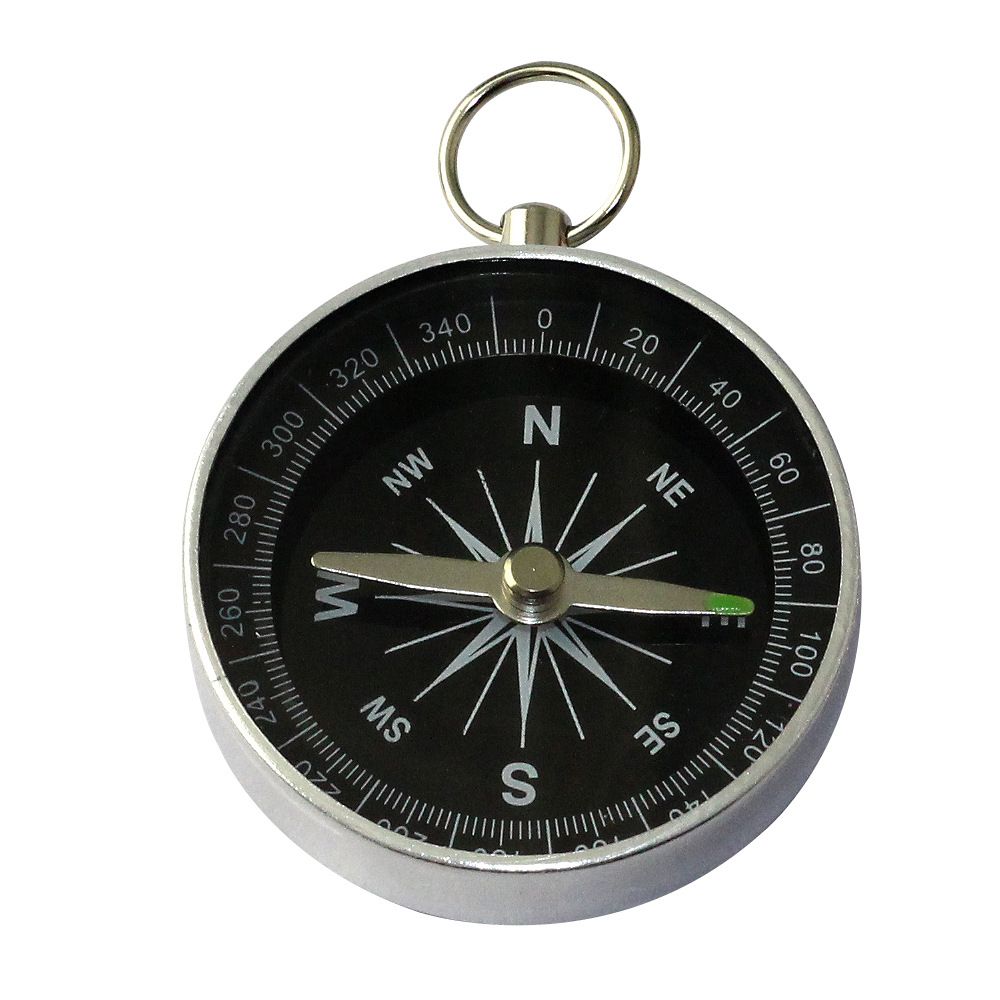 Pocket Compass, Survival Sports Navigation Compass with Key Ring for Outdoors