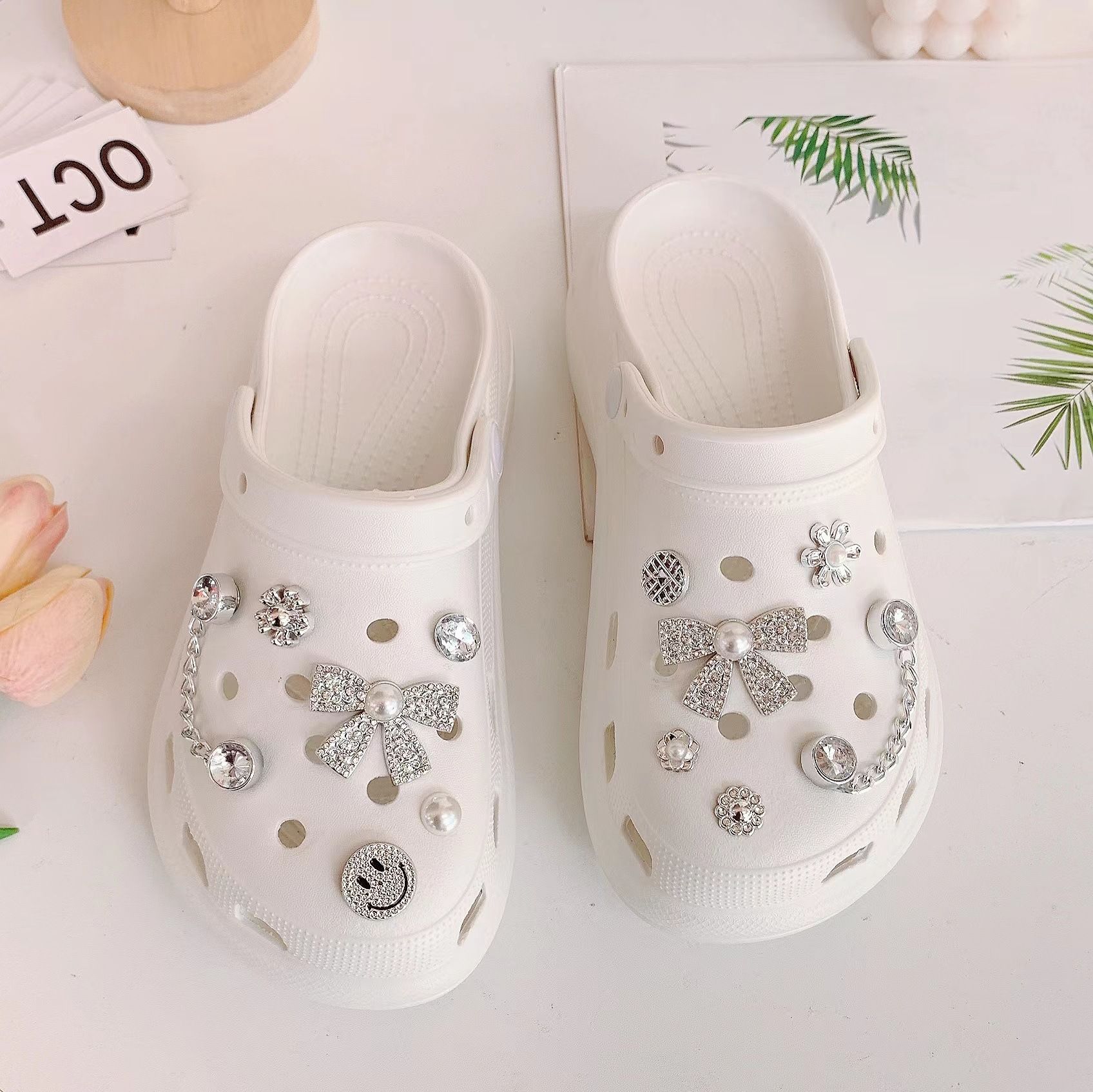 Silver Rhinestone Bling Decoration Charms view 2