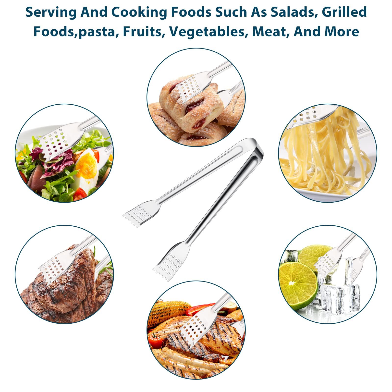 Functional Small Tongs for Serving Food for Parties and Holiday Get-togethers view 4