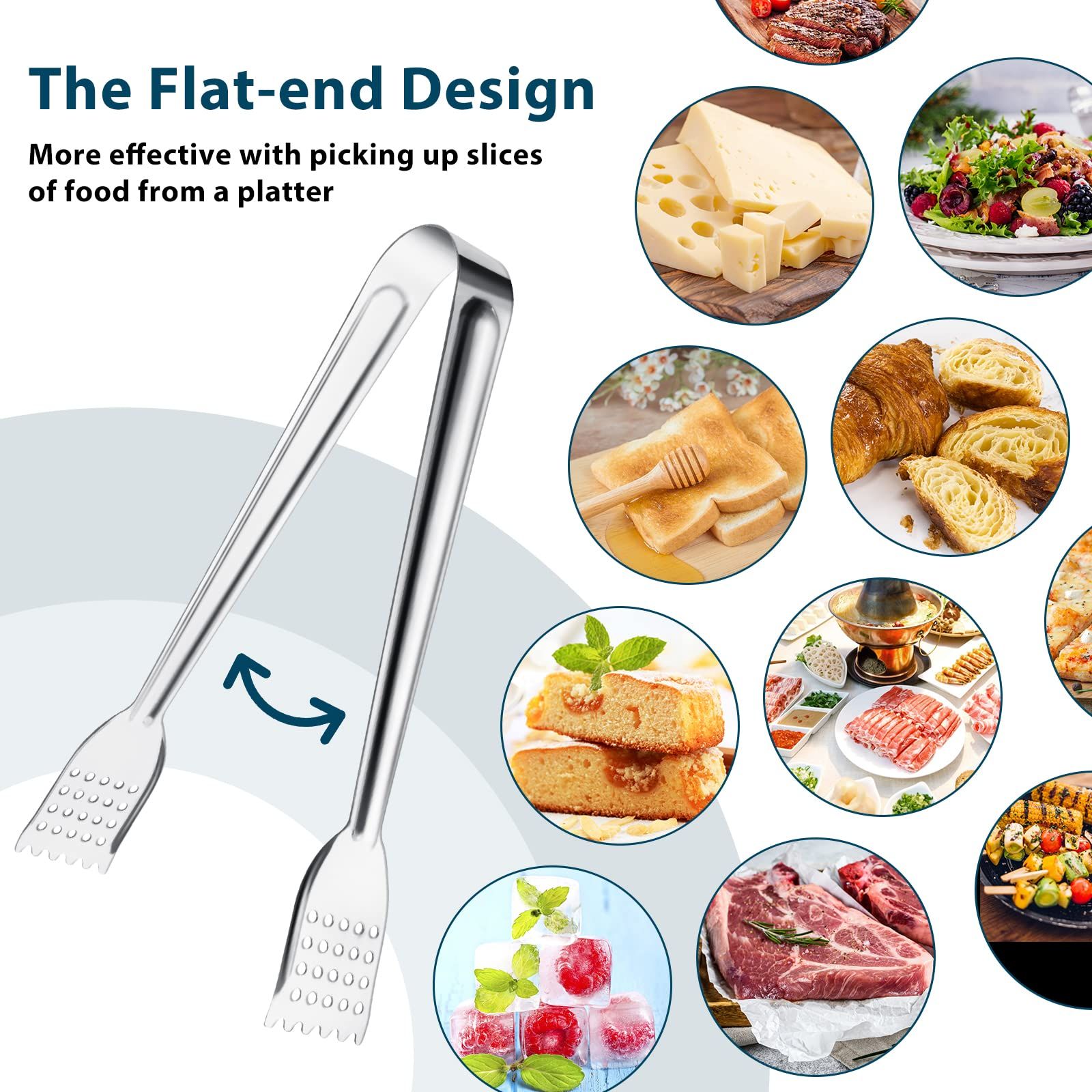 Functional Small Tongs for Serving Food for Parties and Holiday Get-togethers view 5