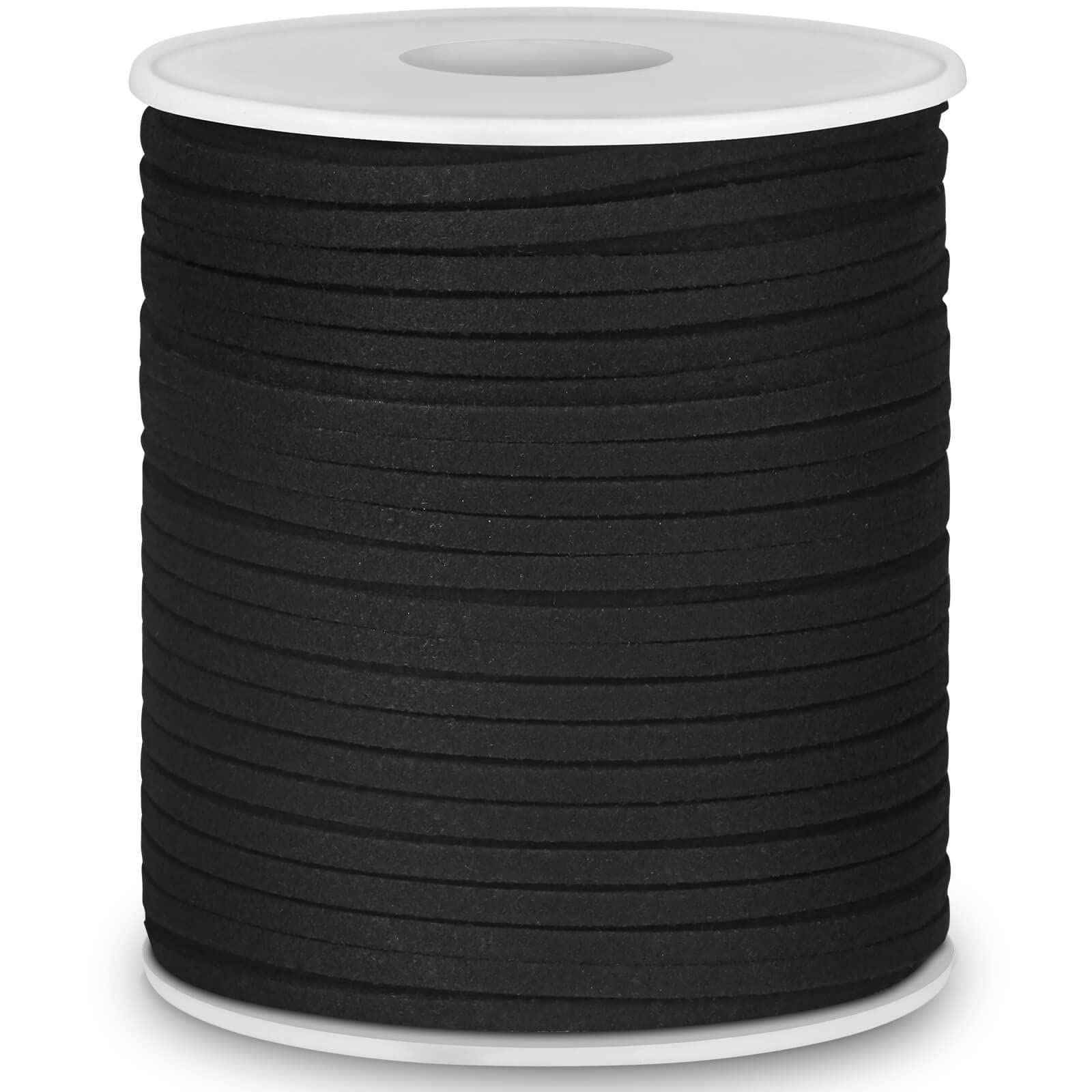 Leather String, Flat Suede Cord Faux Leather Cord Thin Leather Lace for view 2