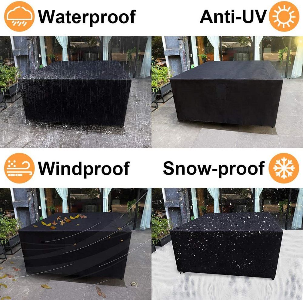 Heavy-Gauge Reinforced Vinyl Outdoor Chaise Lounge Cover view 5