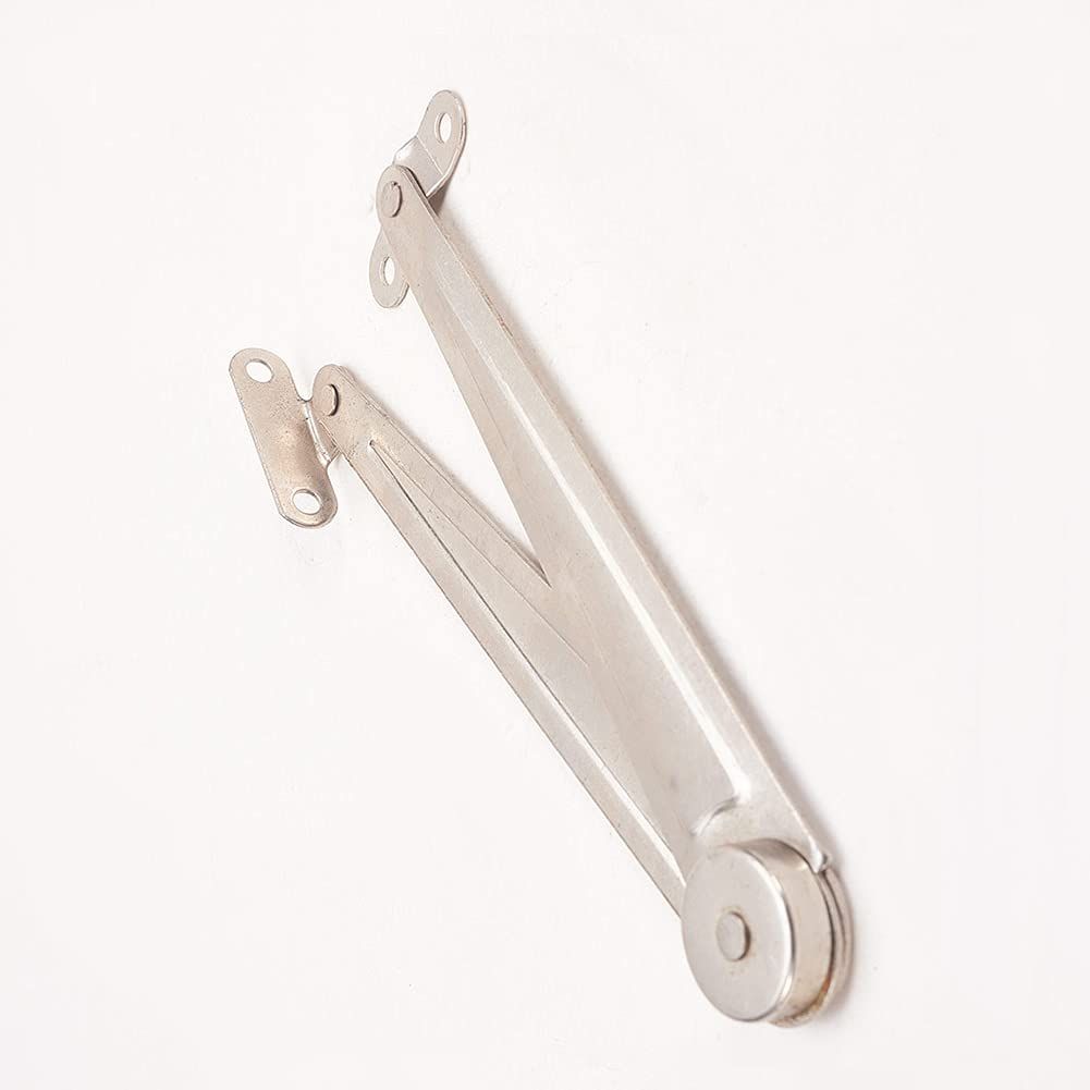 2pcs Nickel Plated Iron Furniture Lid Support Hinge for Cupboard Cabinet view 3