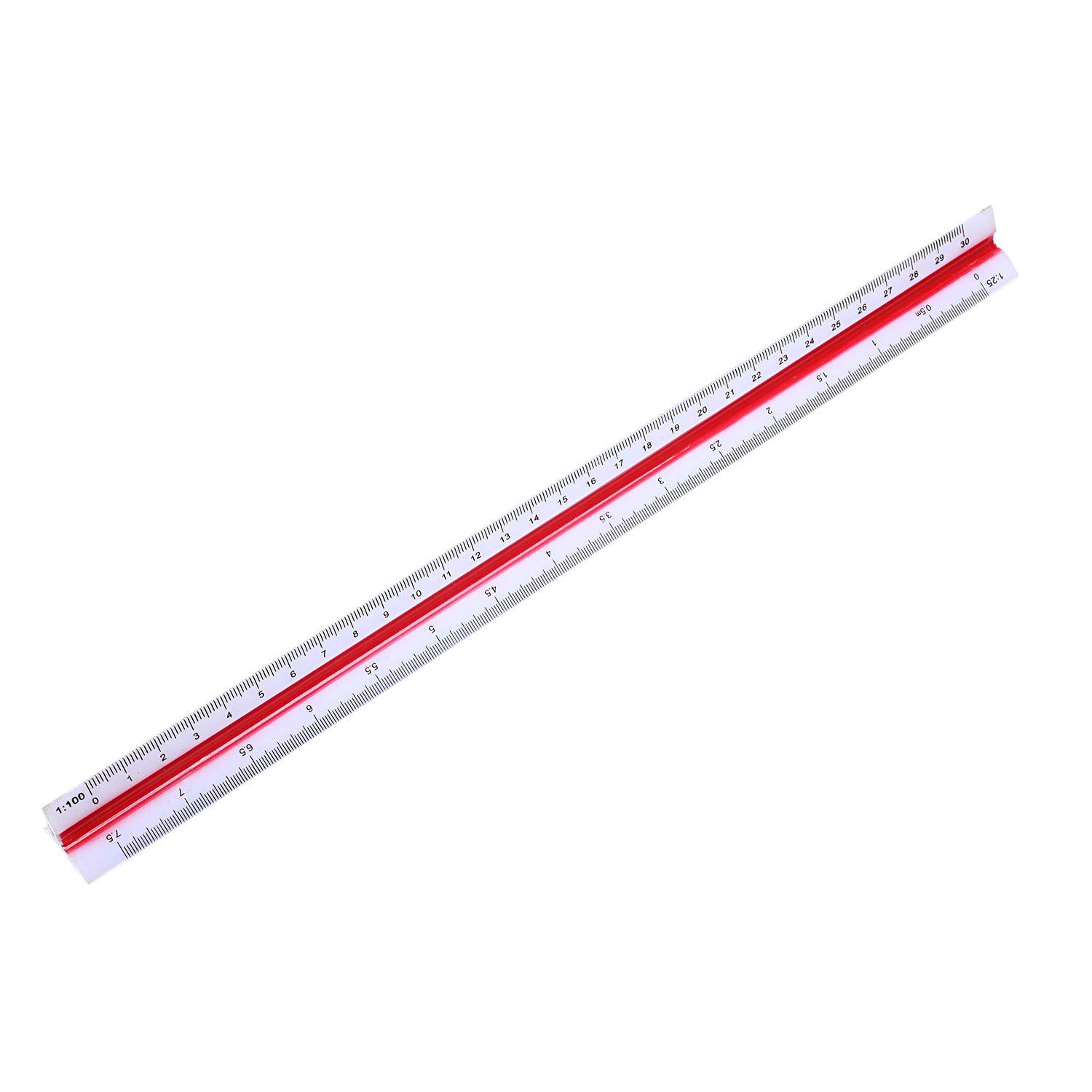 Architectural Scale, Scale Ruler, 12 inch, White, Scale Ruler Contractor