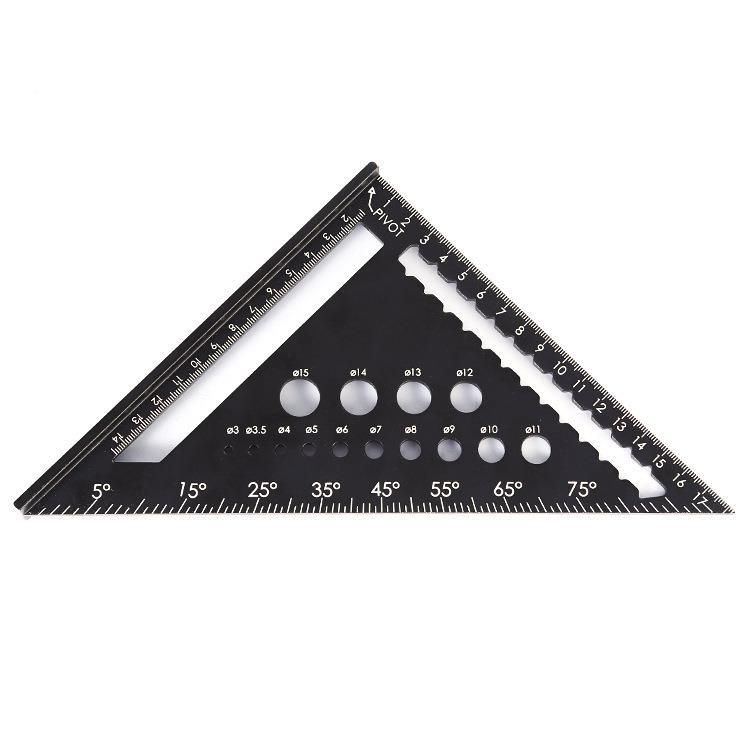 Rafter Square and Slide Ruler Set - Versatile 7 Inch Aluminum Alloy Carpenter