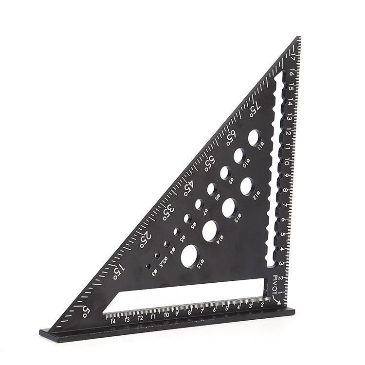 Rafter Square and Slide Ruler Set - Versatile 7 Inch Aluminum Alloy Carpenter view 2